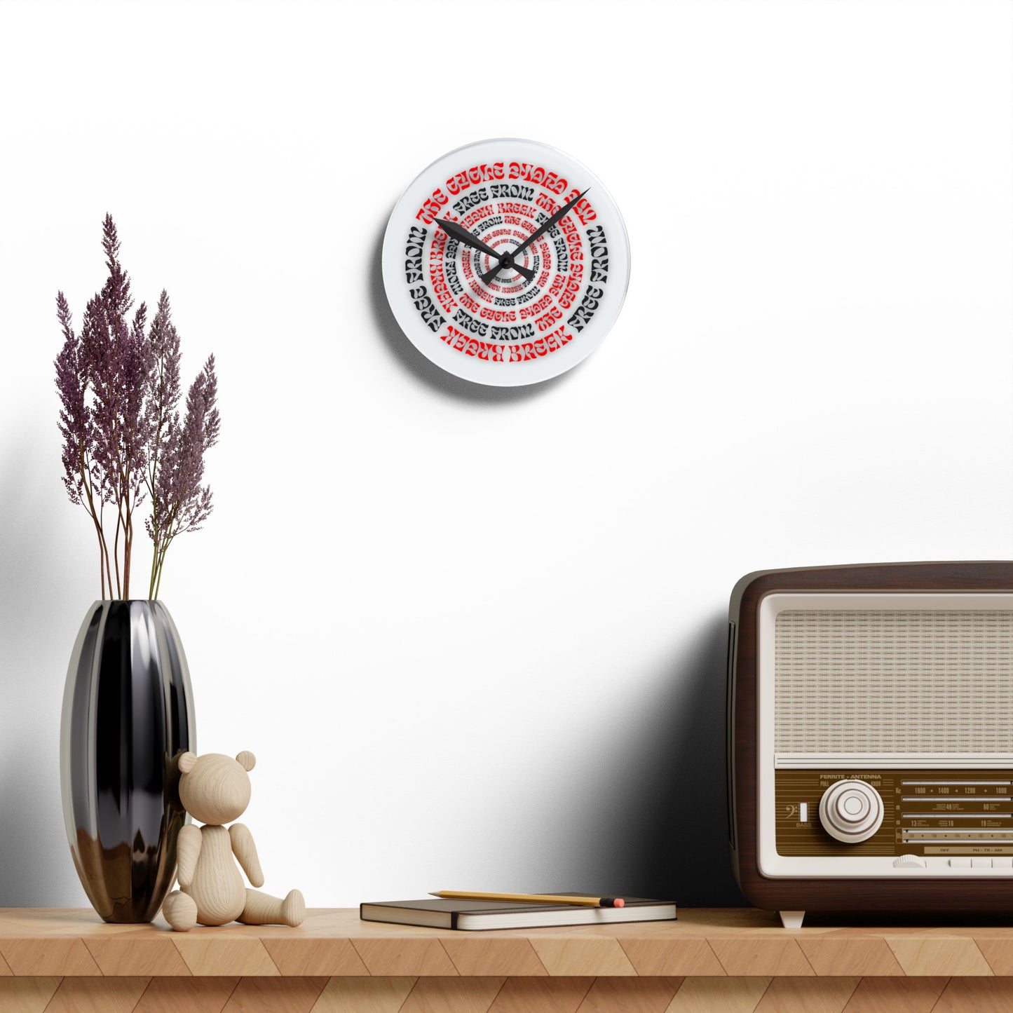 GHXSTWRAITH - BREAK FREE FROM THE CYCLE Clock